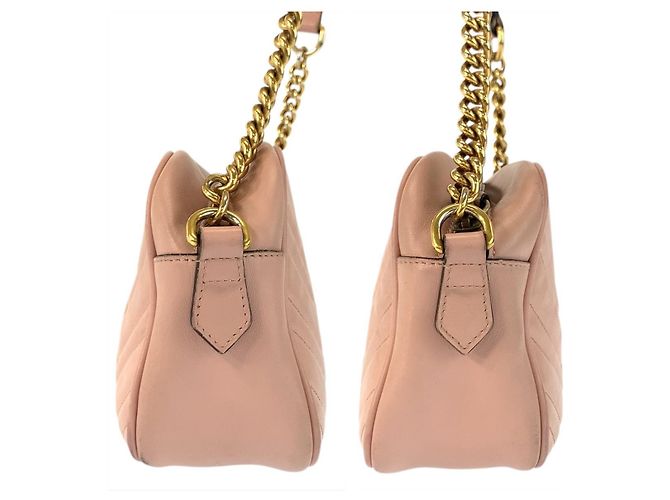 Borsa a tracolla Pochette Gucci GG Marmont in pelle - vista 8