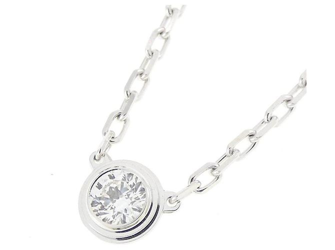 Collana Cartier Diamants Legers in oro bianco 18K e diamanti - vista 3