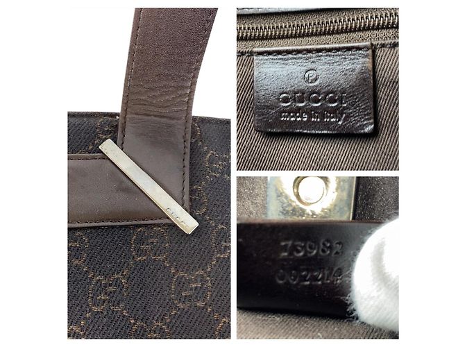 Borsa Tote Gucci in tela GG e pelle - vista 4