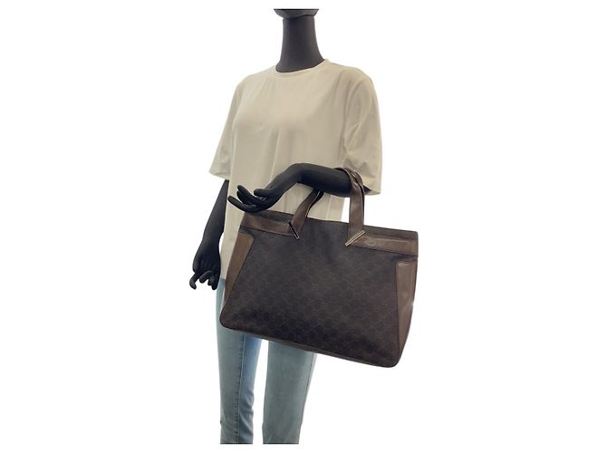 Borsa Tote Gucci in tela GG e pelle - vista 7