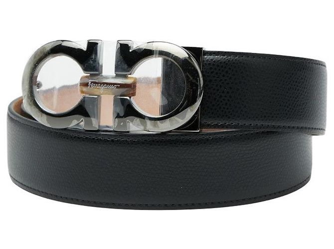 Salvatore Ferragamo Gancini Gürtel aus Kalbsleder - Ansicht 2