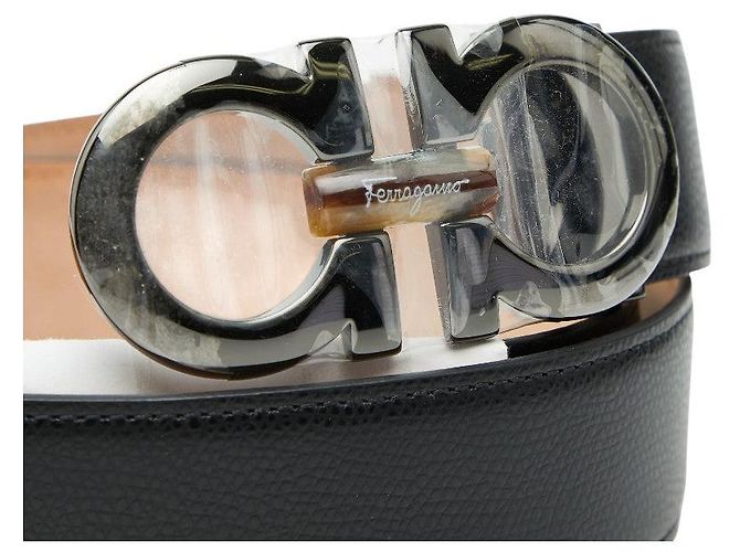 Salvatore Ferragamo Gancini Gürtel aus Kalbsleder - Ansicht 5