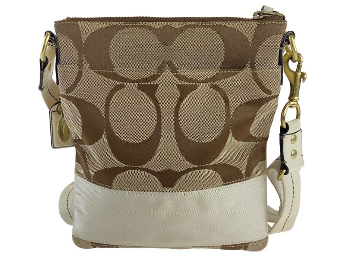 Bolsa de Ombro COACH Signature Canvas Leather - vista 2