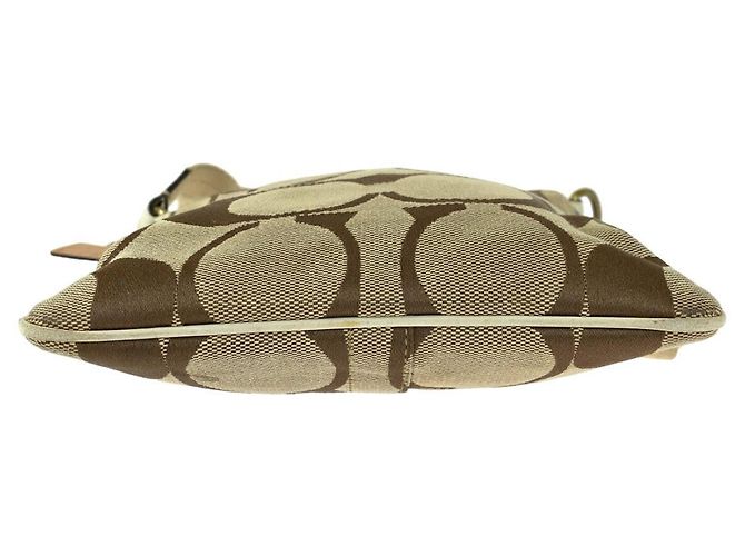Borsa a tracolla Coach Signature Stripe in tela e pelle - vista 10