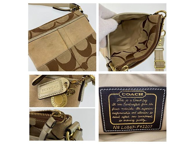 Borsa a tracolla Coach Signature Canvas - vista 5