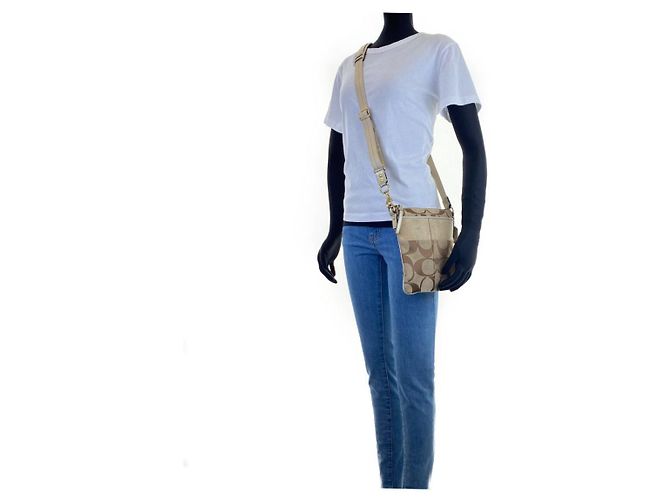 Borsa a tracolla Coach Signature Canvas - vista 6