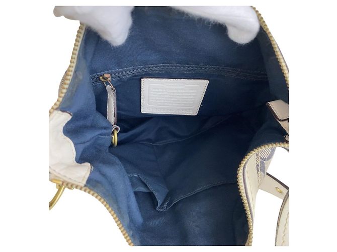 Bolso de hombro Coach Signature Canvas Leather - vista 3