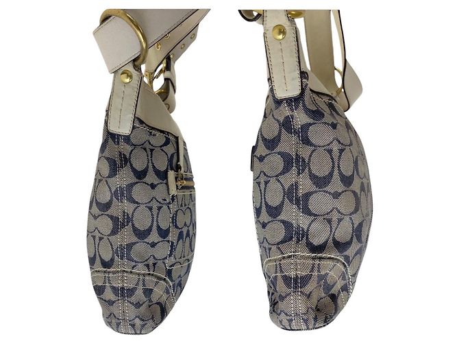Bolso de hombro Coach Signature Canvas Leather - vista 5