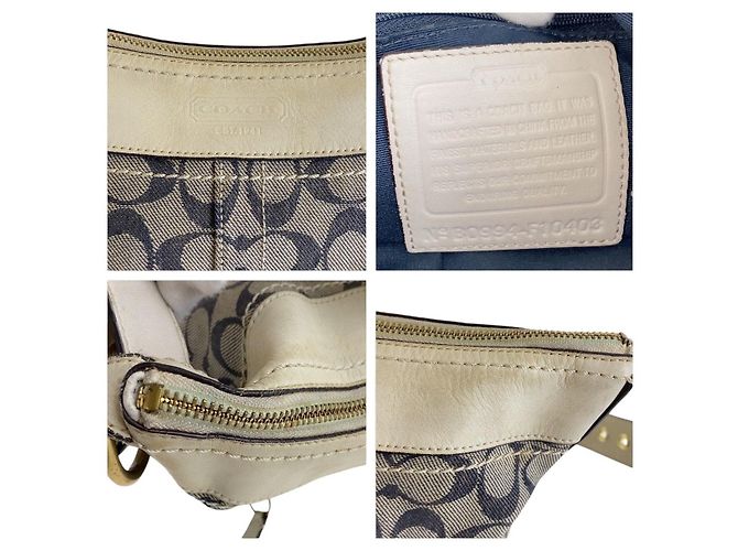 Bolso de hombro Coach Signature Canvas Leather - vista 7