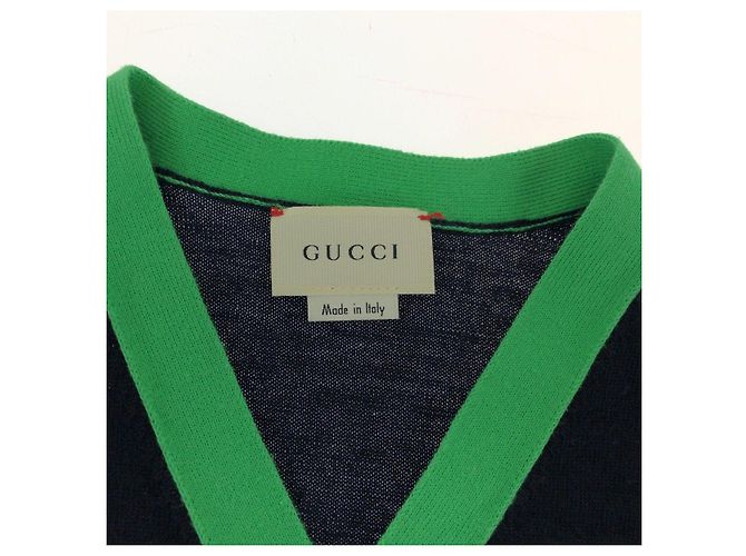 Cárdigan de algodón con bordado de abeja Gucci - vista 3