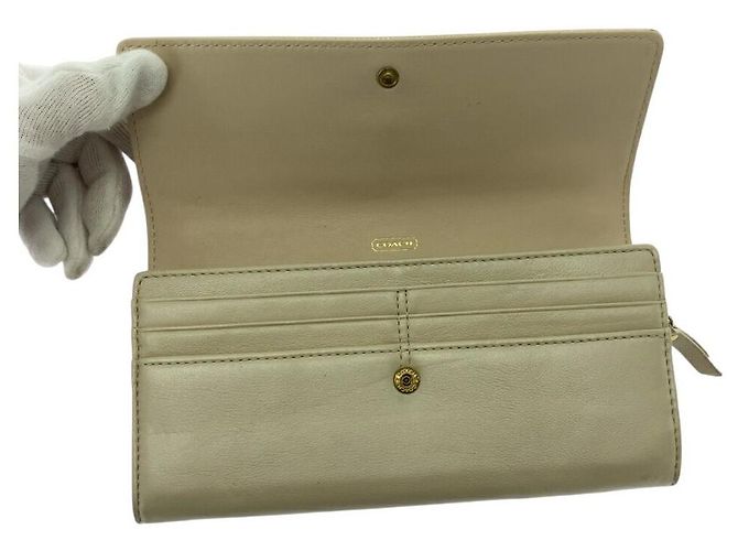 Coach Signature Canvas Long Wallet - view 10