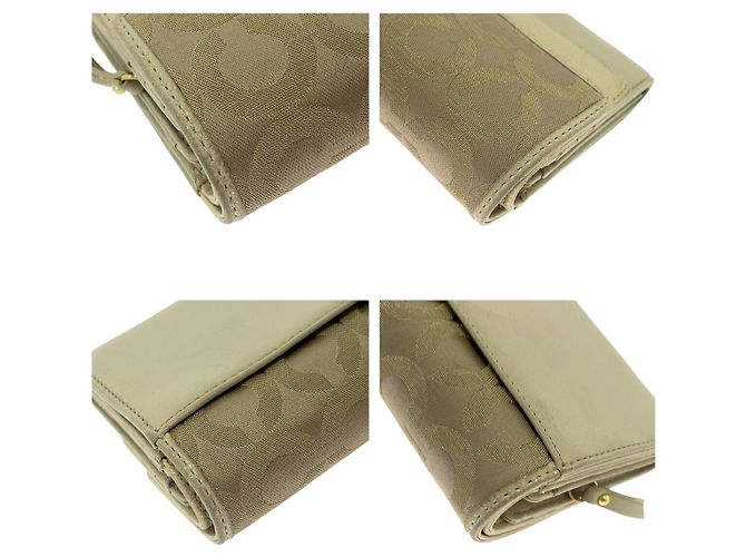 Coach Signature Canvas Long Wallet - view 4