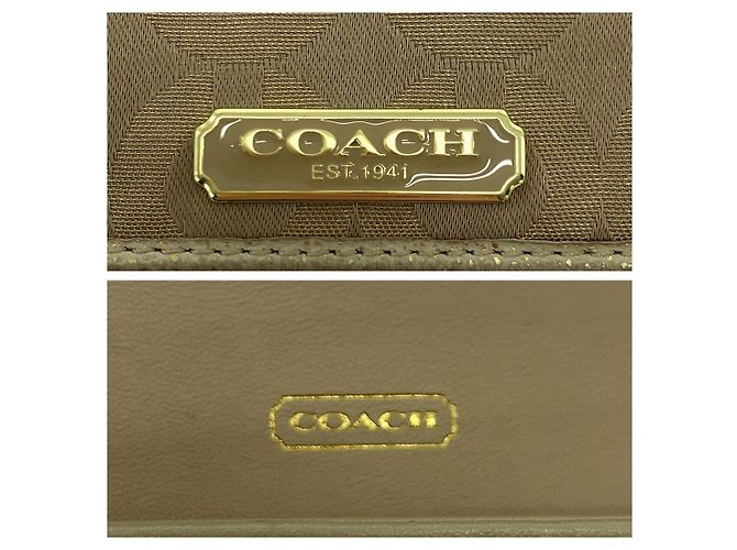 Coach Signature Canvas Long Wallet - view 5