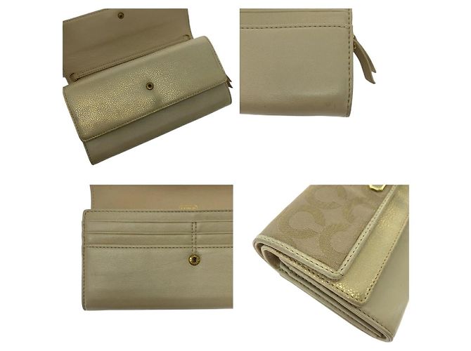 Coach Signature Canvas Long Wallet - view 6