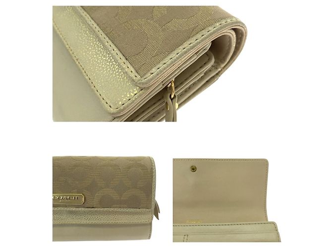 Coach Signature Canvas Long Wallet - view 7