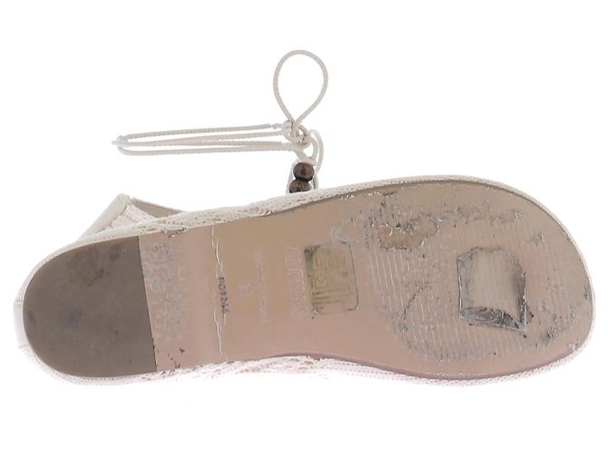 Autre Marque Ballerines blanches à lacets - view 5