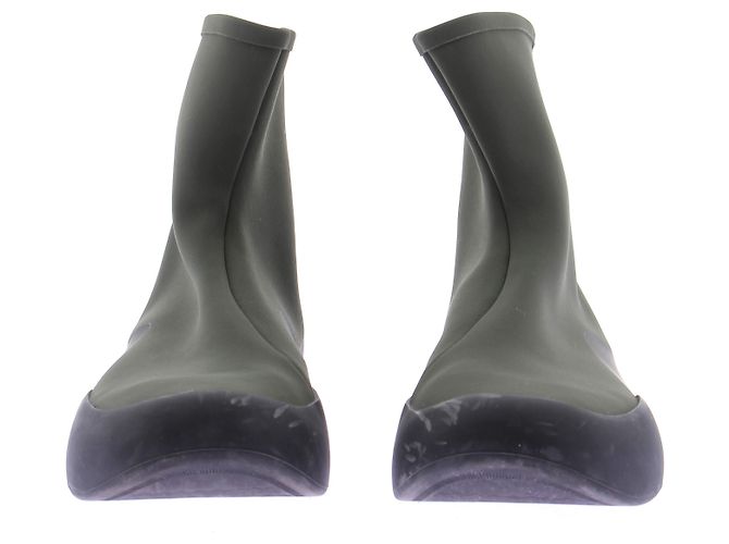 The row Stivali in neoprene verdi - vista 3