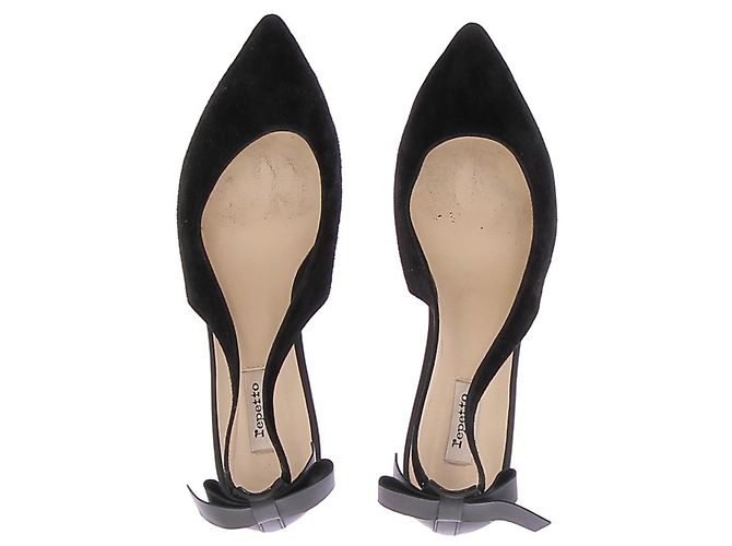 Repetto Décolleté in velluto nero - vista 4