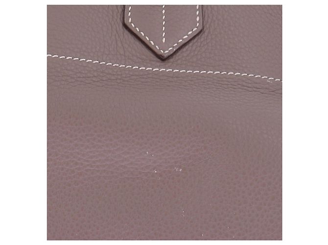 Hermès Borsa "JPG Birkin Shoulder 42" in pelle étoupe - vista 10