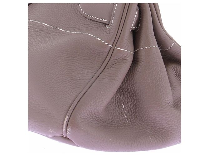 Hermès Borsa "JPG Birkin Shoulder 42" in pelle étoupe - vista 8