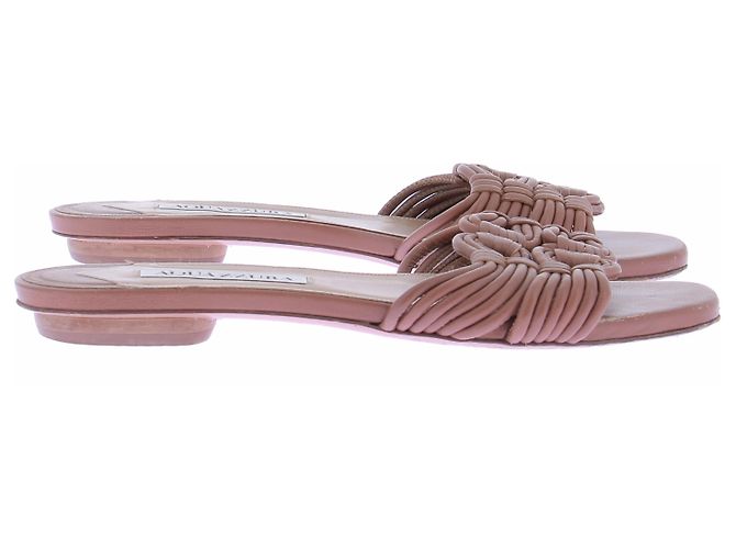 Aquazzura Sandali in pelle camel - vista 6