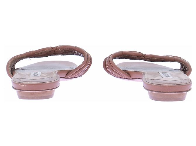 Aquazzura Sandali in pelle camel - vista 7