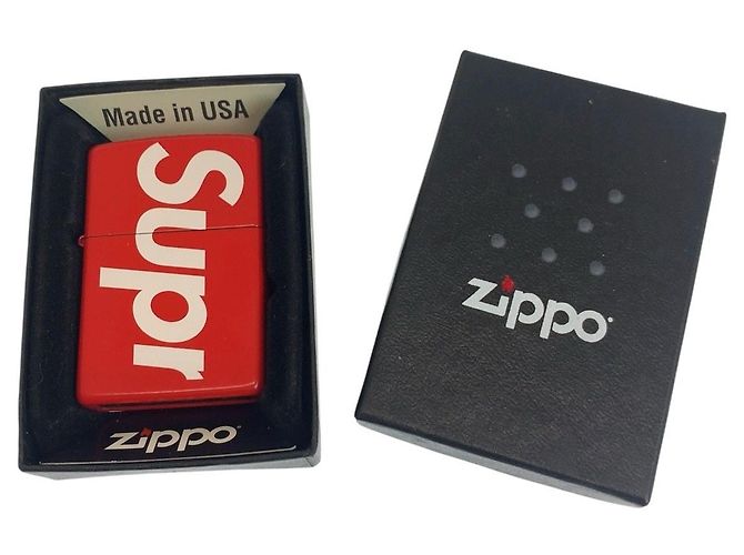 Supreme Logo Zippo Messing-Feuerzeug - Ansicht 8
