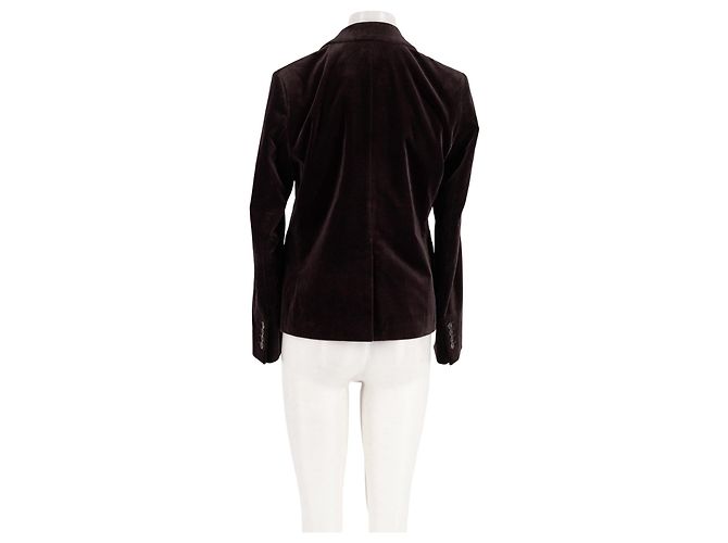 Autre Marque Blazer corto in velluto marrone PABLO - vista 6