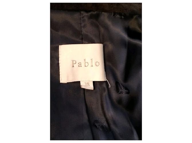 Autre Marque Blazer corto in velluto marrone PABLO - vista 7
