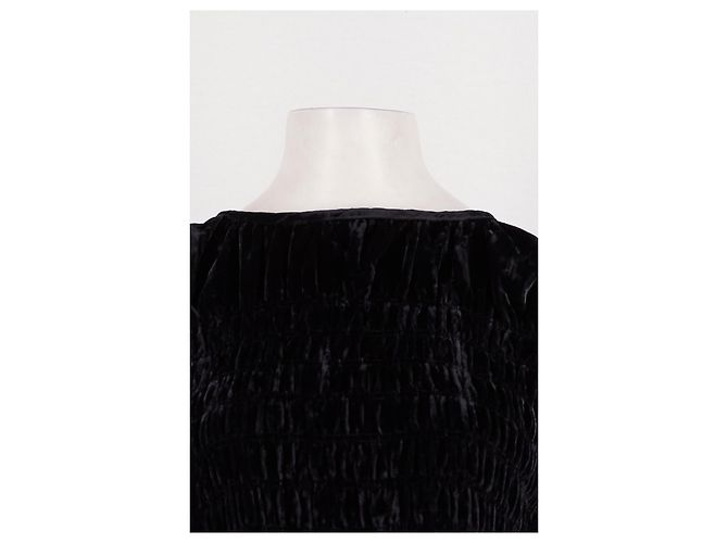 Autre Marque Top RAILS de veludo preto folgado - vista 5
