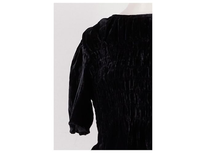 Autre Marque Top RAILS de veludo preto folgado - vista 6