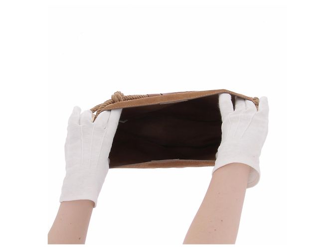 Vanessa Bruno Bolso Hobo Redondo de Gamuza Ámbar - vista 4