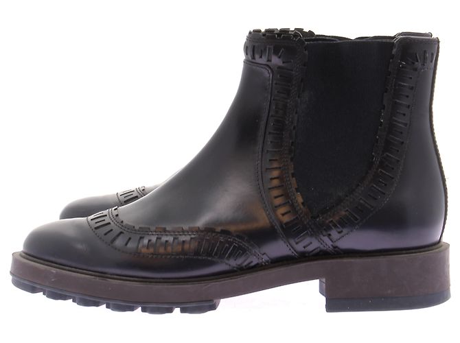 Tod's Leather Boots Navy Blue - view 2