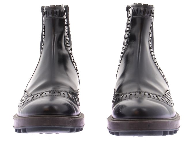 Tod's Leather Boots Navy Blue - view 3