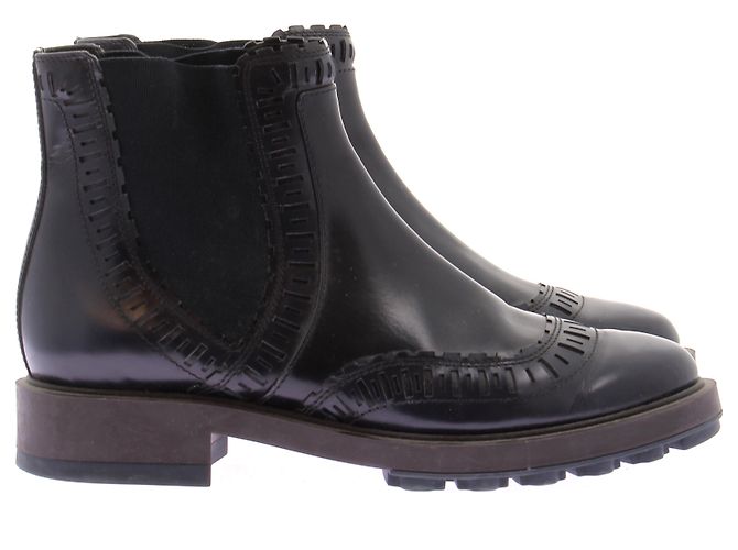Tod's Leather Boots Navy Blue - view 6