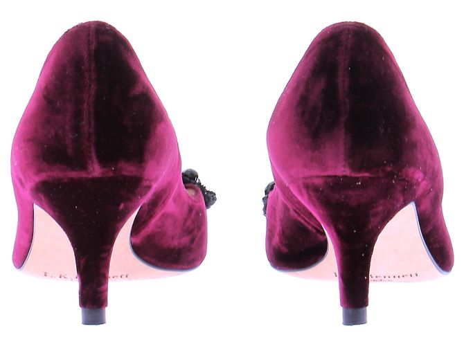 Lk Bennett Zapatos de tacón de terciopelo burdeos - vista 7