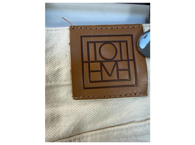 Totême Jeans Wide Leg Beige - vista 3