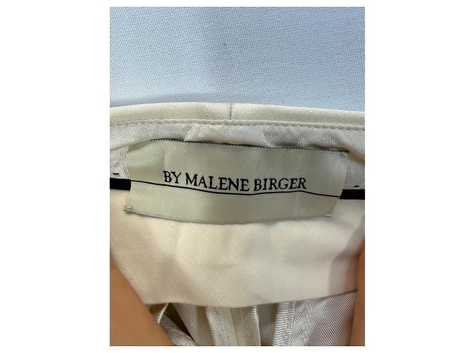 By Malene Birger Pantaloni in misto acetato crema - vista 3
