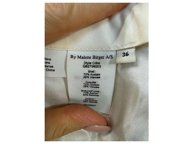 By Malene Birger Pantaloni in misto acetato crema - vista 4