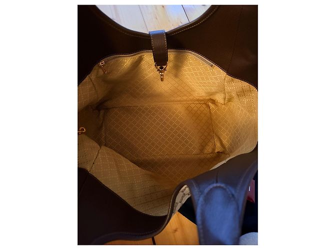 Gucci borsa a spalla in tela monogramma marrone - vista 10