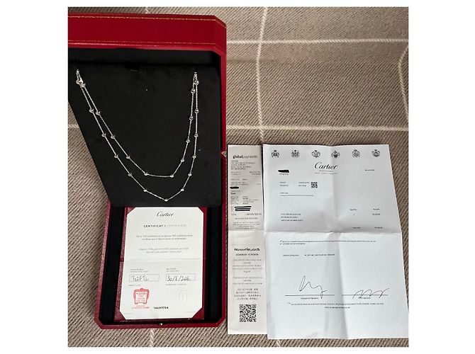 Collana Lunga Cartier Love in Oro Bianco - vista 4