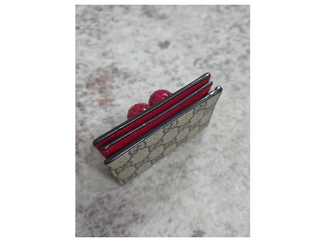 Portafoglio Gucci GG Supreme Cherry - vista 8