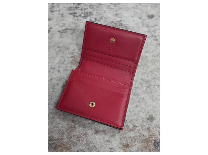 Portafoglio Gucci GG Supreme Cherry - vista 9