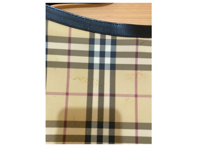 Burberry Schultertasche Haymarket Check Canvas Leather - Ansicht 2