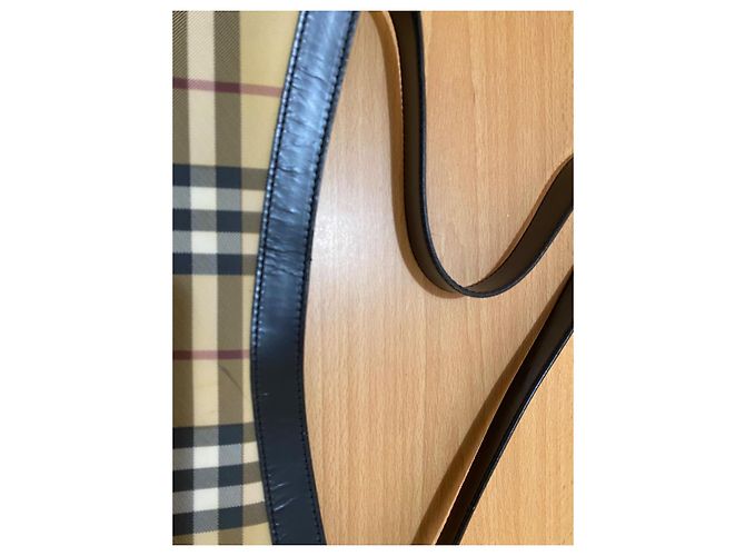 Burberry Schultertasche Haymarket Check Canvas Leather - Ansicht 3