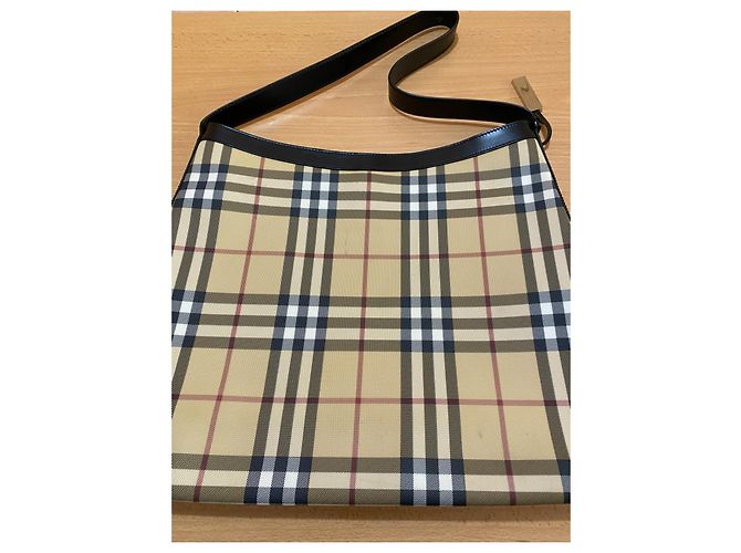 Burberry Schultertasche Haymarket Check Canvas Leather - Ansicht 5