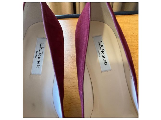 Lk Bennett Décolleté in camoscio Crimson "Sahira" L.K. Bennett - vista 4