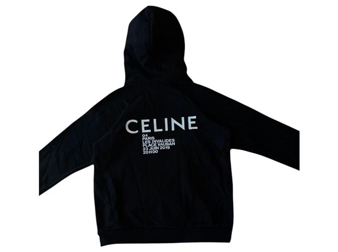 Céline Celine Felpa Logo Invitation 2019 Nero - vista 5