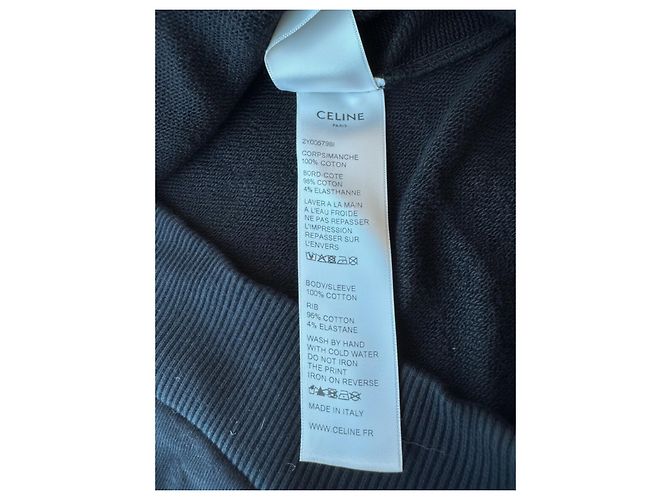 Céline Celine Felpa Logo Invitation 2019 Nero - vista 8