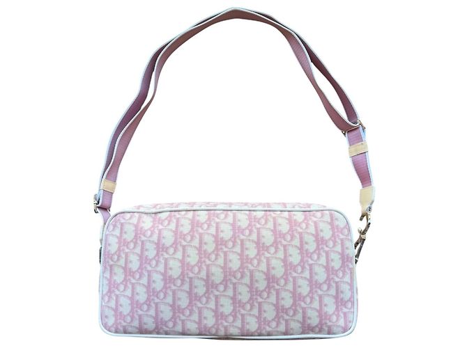 Borsa a tracolla Christian Dior Pink Oblique Number 1 - vista 3